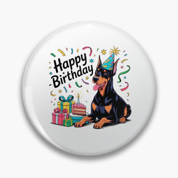 Artikelvorschau, Dobermann Pinscher Geburtstag entworfen und verkauft von TheAnimalZ00.
