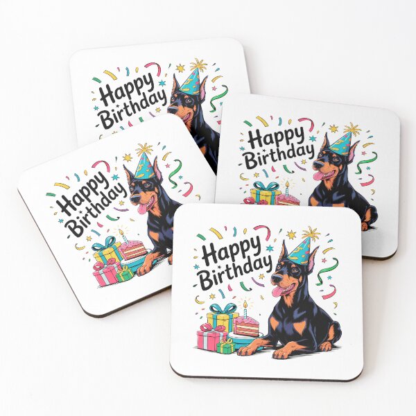 Item preview, Doberman Pinscher Birthday designed and sold by TheAnimalZ00.