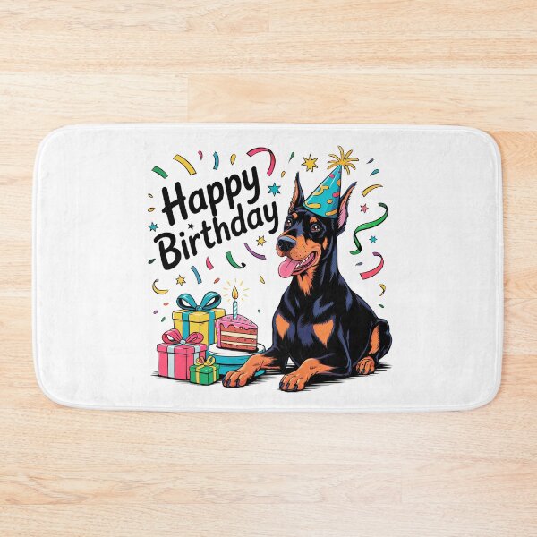 Item preview, Doberman Pinscher Birthday designed and sold by TheAnimalZ00.