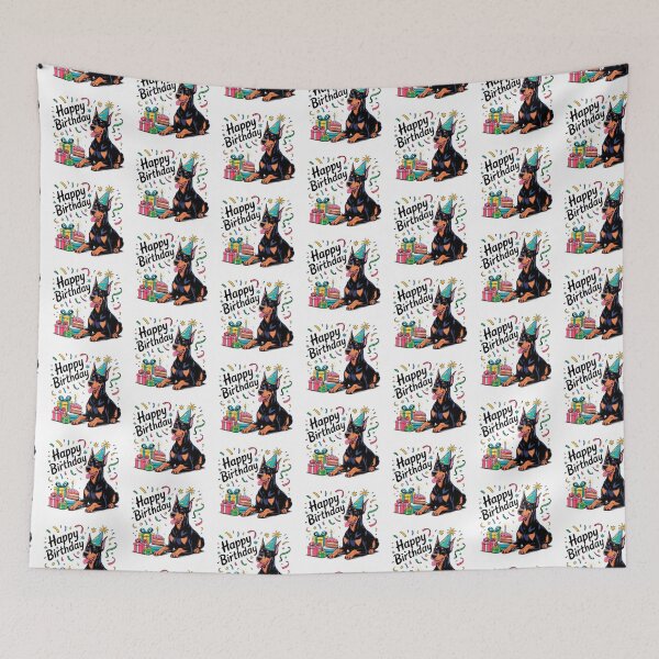 Item preview, Doberman Pinscher Birthday designed and sold by TheAnimalZ00.