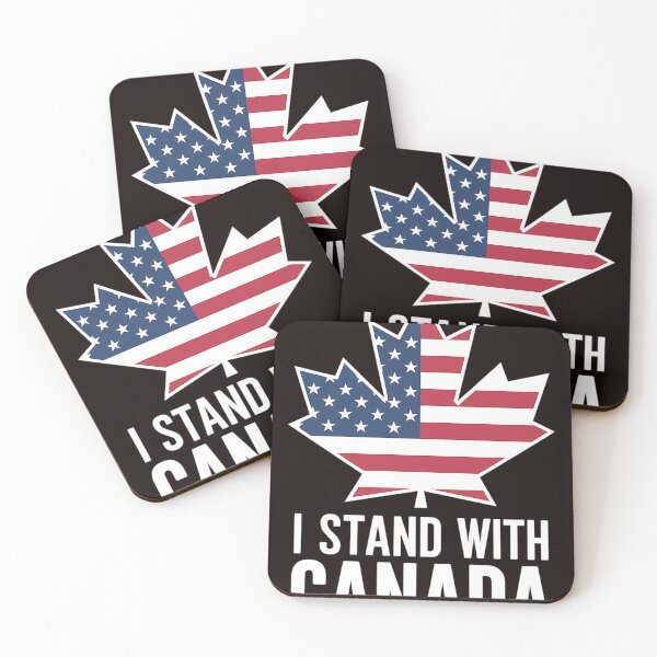 Item preview, I Stand With Canada America Canadian USA Flag designed and sold by MAKOPOKOShop.