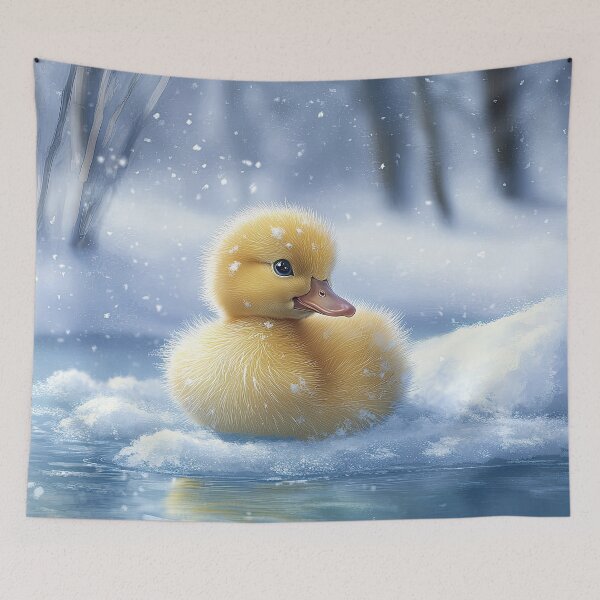 Item preview, Cute Winter Duckling designed and sold by Elisabeth Lucas.
