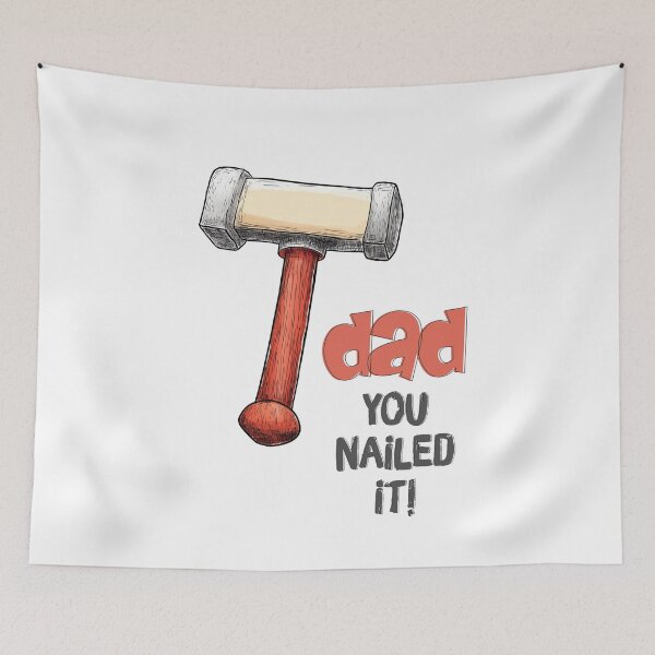 Item preview, Funny Comic Hammer Design for the Handyman Hero in Your Life- Dad, You Nailed It! designed and sold by FUNqoosh.