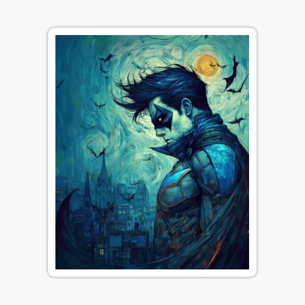 Item preview, Nightwing Watercolor designed and sold by MrComiCanvas.