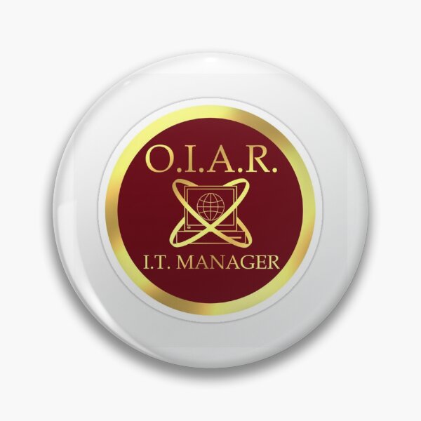 Item preview, Elegant O.I.A.R. I.T. Manager Gold Emblem Badge Sticker designed and sold by CreativeVibes09.
