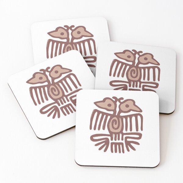 Item preview, Double headed bird motif flat stamp from Mexico City designed and sold by DaveDanchuk.