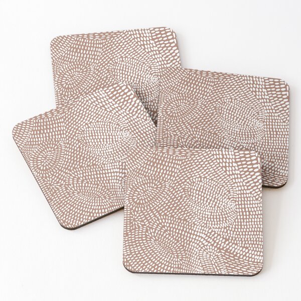 Item preview,  Copia de Doodle Lines Zentangle Art Pattern White and Mocha Mouse designed and sold by Tetete.