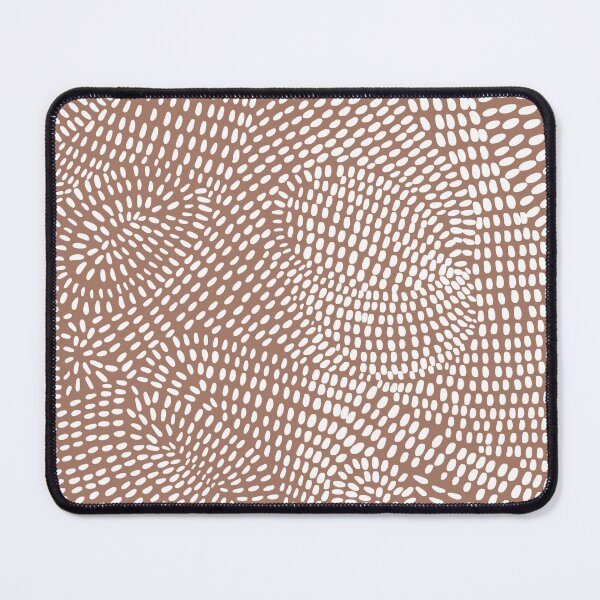 Item preview, Copia de Doodle Lines Zentangle Art Pattern White and Mocha Mouse designed and sold by Tetete.