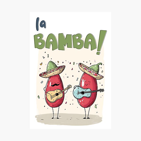 Artikelvorschau, Cinco de Mayo La Bamba Chili Jam – Würzige Saiten, Sombreros und jede Menge Fiesta-Spaß! entworfen und verkauft von FUNqoosh.