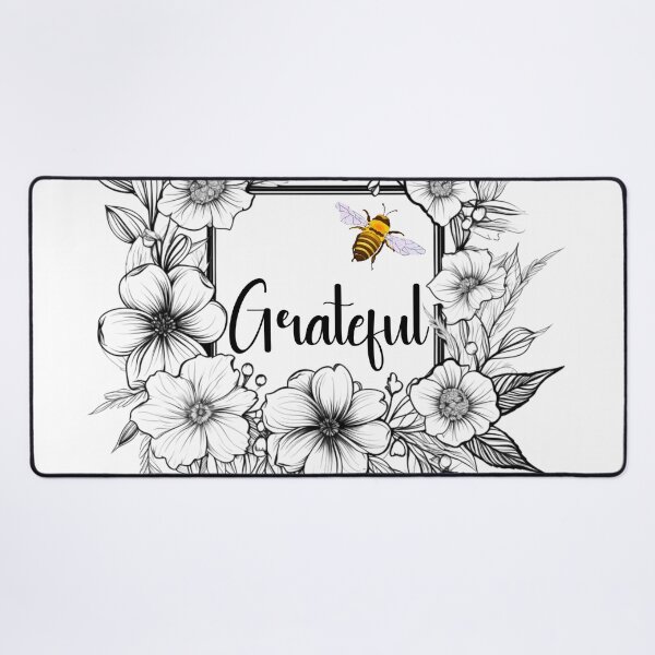 Item preview, Bee Grateful Floral Frame 1 designed and sold by AnTartstudios.
