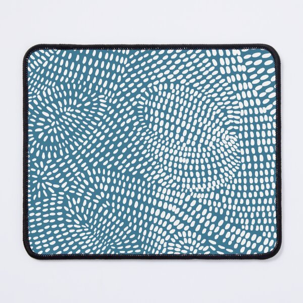 Item preview, Doodle Lines Zentangle Art Pattern White and Teal Green Blue designed and sold by Tetete.