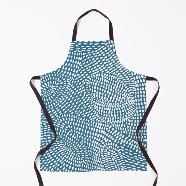 Item preview, Doodle Lines Zentangle Art Pattern White and Teal Green Blue designed and sold by Tetete.