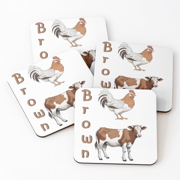 Item preview, Brown Chicken, Brown Cow! | Funny Humor Art | Pun Gift | Pacific NW Gear Co designed and sold by PacificNWGearCo.