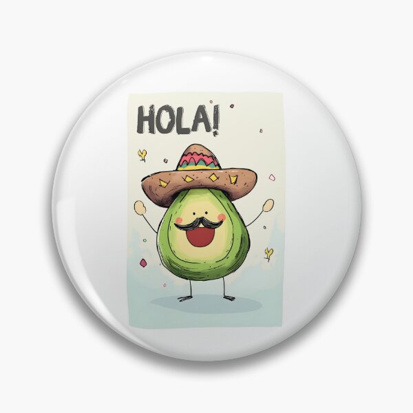 Item preview, Hola Guac Star- Mustache You to Fiesta! Festive Avocado Fun for Cinco de Mayo Vibes designed and sold by FUNqoosh.