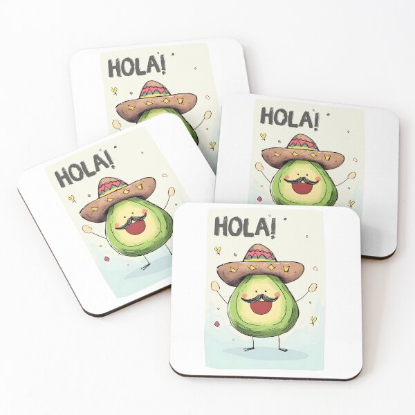 Item preview, Hola Guac Star- Mustache You to Fiesta! Festive Avocado Fun for Cinco de Mayo Vibes designed and sold by FUNqoosh.