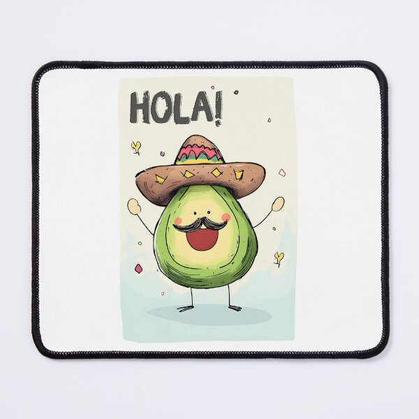 Item preview, Hola Guac Star- Mustache You to Fiesta! Festive Avocado Fun for Cinco de Mayo Vibes designed and sold by FUNqoosh.