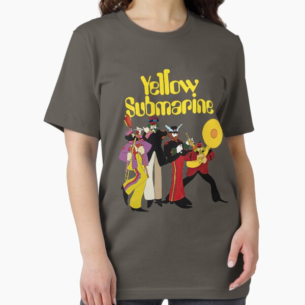 Aperçu de l'œuvre Affiche de couverture d'album rétro vintage du groupe de rock des Beatles Yellow Submarine créée et vendue par Doveballs.