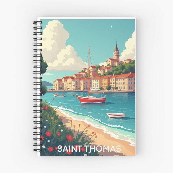 Item preview, Saint Thomas Travel Poster, Perfect Gift for Travel Enthusiasts, Vintage Style Wall Art, France Wall art for home decor, Saint Thomas print. designed and sold by Thegalleryshop1.