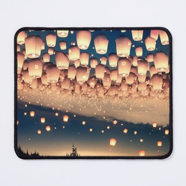 Item preview, Floating Lanterns of Love – Magical Night Sky Design designed and sold by bvdesignart.
