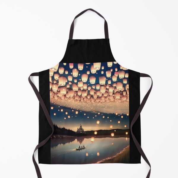 Item preview, Floating Lanterns of Love – Magical Night Sky Design designed and sold by bvdesignart.