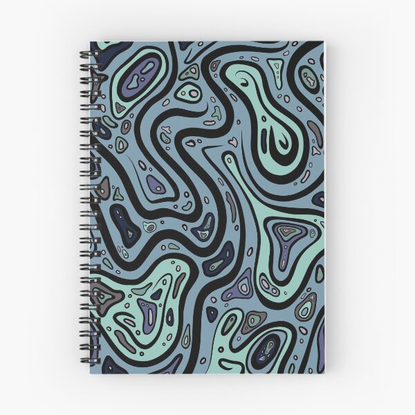Item preview, Abstract swirl pattern. Blue Aqua Pink designed and sold by LayerCakeDigDes.