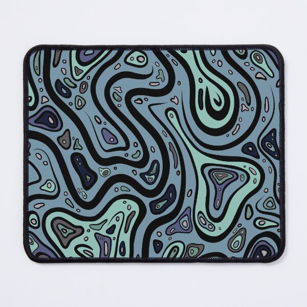 Item preview, Abstract swirl pattern. Blue Aqua Pink designed and sold by LayerCakeDigDes.