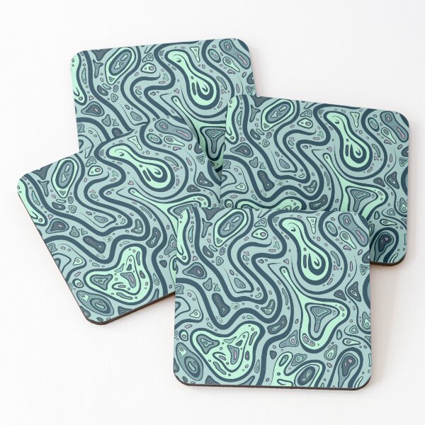 Item preview, Abstract swirl pattern. Blue Green designed and sold by LayerCakeDigDes.