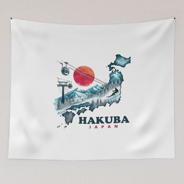 Item preview, Hakuba Japan Vintage Retro Adventure Snowboarding, Skiing designed and sold by devonclemon.