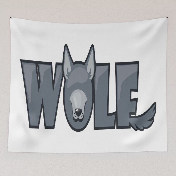 Item preview, Wolf Cartoon Word designed and sold by ProjectX23.