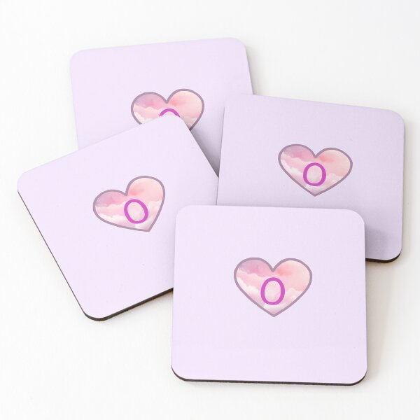 Item preview, Heart Pink Clouds “O” designed and sold by CEvansArt.