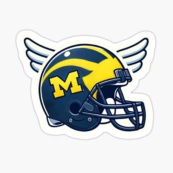 Item preview, winged umich football helmet designed and sold by solphalor.