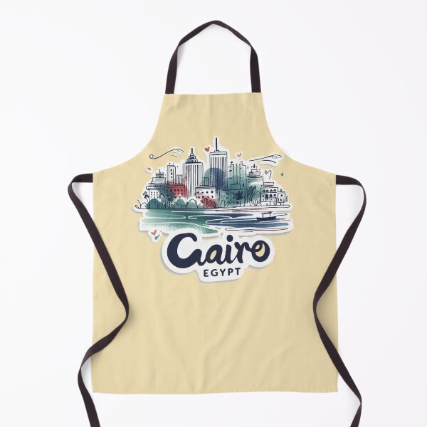Item preview, Cairo Egypt Minimalist Watercolor Cityscape Sticker , designed and sold by PaintMeWorld.