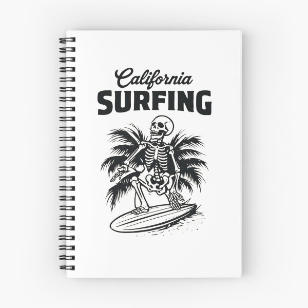 Item preview, california dreamin surfing skeleton  designed and sold by JIGUWORLD.
