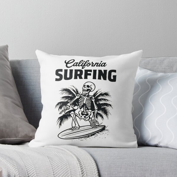 Item preview, california dreamin surfing skeleton  designed and sold by JIGUWORLD.