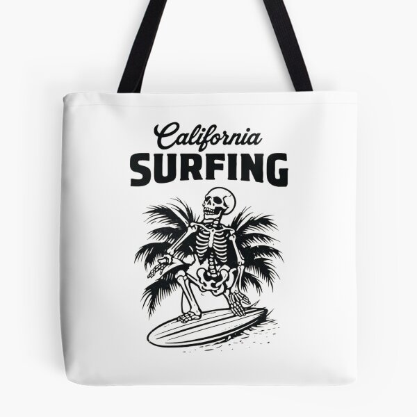 Item preview, california dreamin surfing skeleton  designed and sold by JIGUWORLD.
