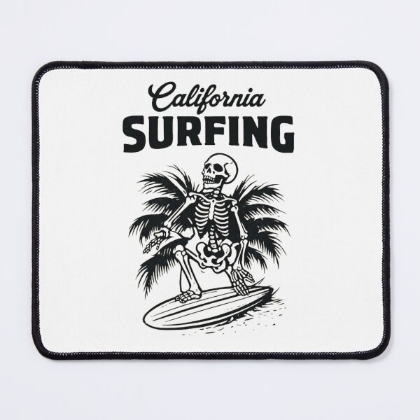 Item preview, california dreamin surfing skeleton designed and sold by JIGUWORLD.