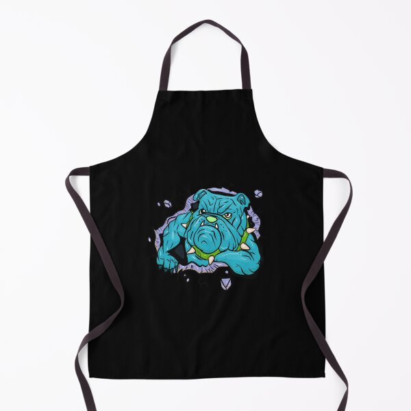Item preview, Tough bulldog breaking through the wall (light blue variation) designed and sold by Joncasmiart.