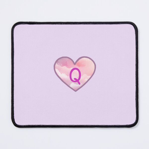 Item preview, Heart Pink Clouds “Q” designed and sold by CEvansArt.