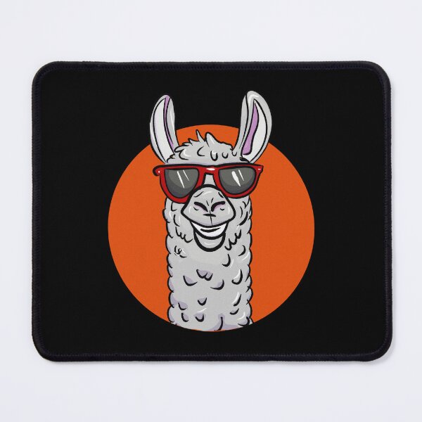 Item preview, Crazy llama alpaca style with orange circle designed and sold by Joncasmiart.