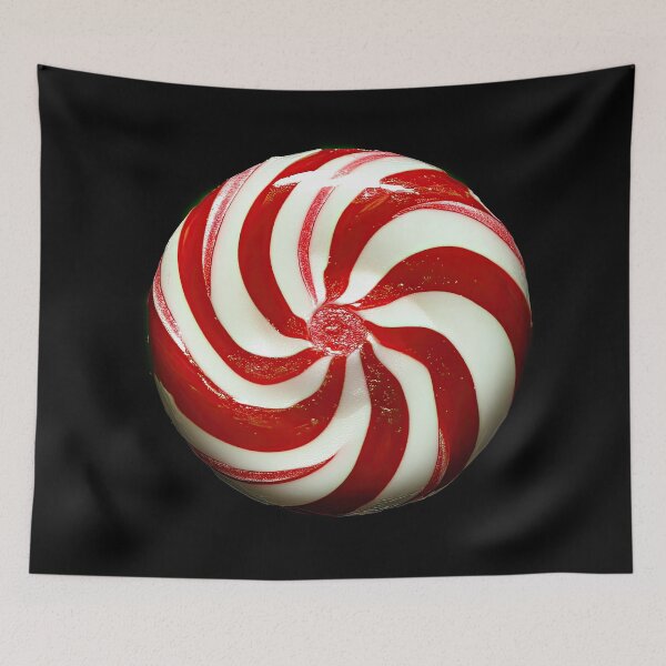 Item preview, Peppermint Candy Macro on Black designed and sold by Elisabeth Lucas.