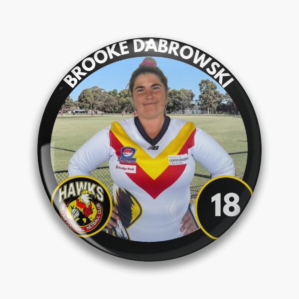 Item preview, Player Badge - #18 - Brooke Dabrowski designed and sold by HallamHawks.