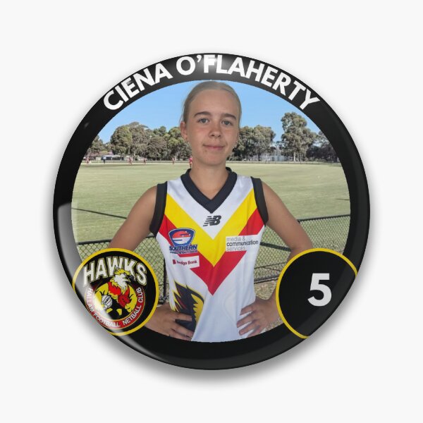 Item preview, Player Badge - #5 - Ciena O'Flaherty designed and sold by HallamHawks.