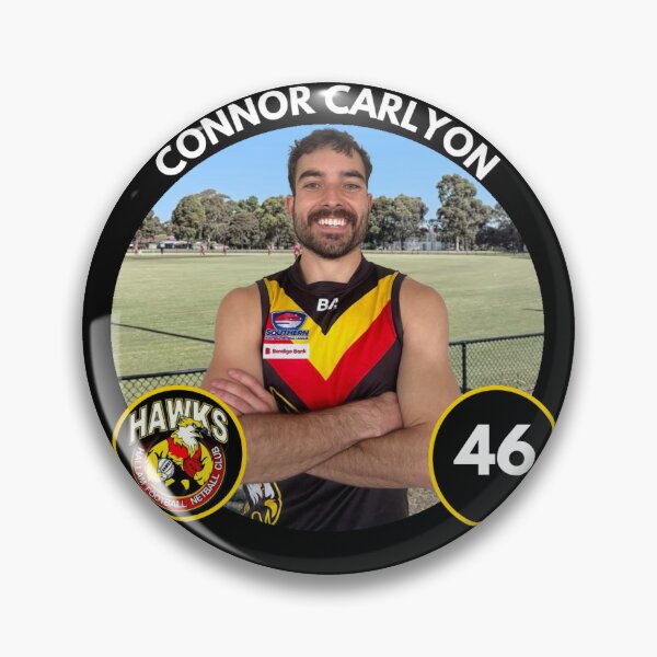 Item preview, Player Badge - #46 - Connor Carlyon designed and sold by HallamHawks.