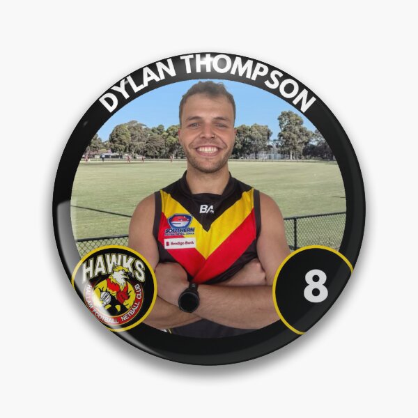 Item preview, Player Badge - #8 - Dylan Thompson designed and sold by HallamHawks.