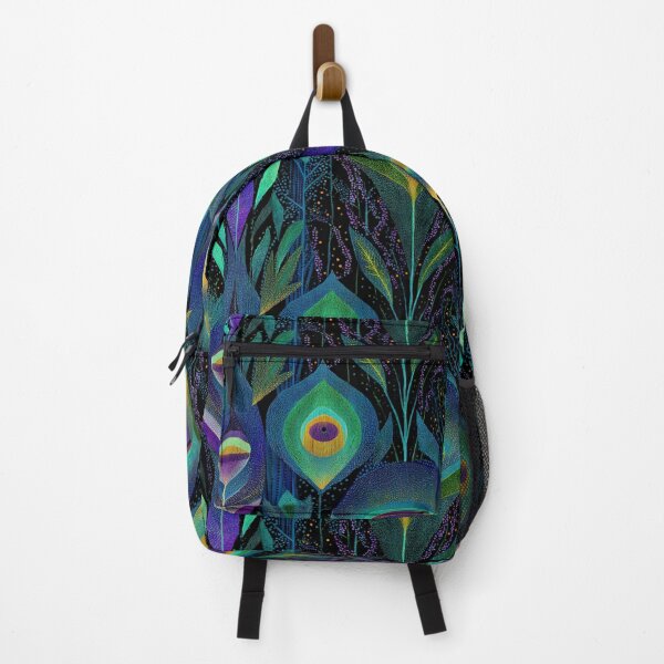 Item preview, Surreal Peacock Inspired Art with Vivid Lines and Colors designed and sold by Anastasiia Yurevych.