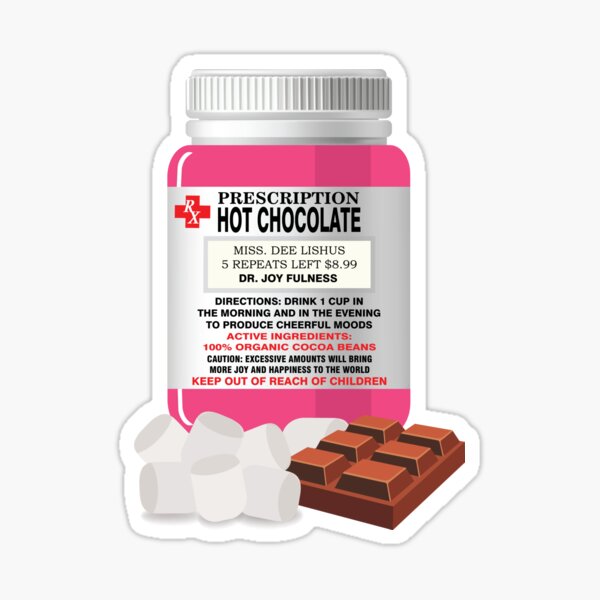 Item preview, Prescription hot chocolate - PINK designed and sold by JazzyFX.