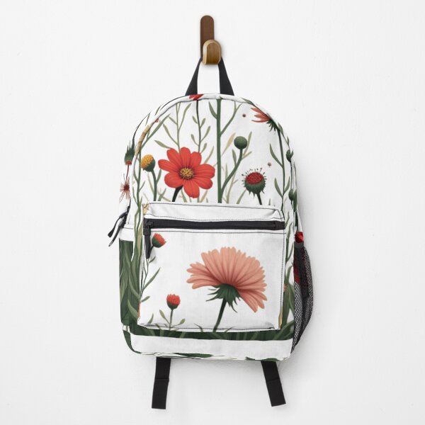 Item preview, Wildflowers and Red Rose on Right #2 - Transparent Background #5008T designed and sold by Wildflower Rose.