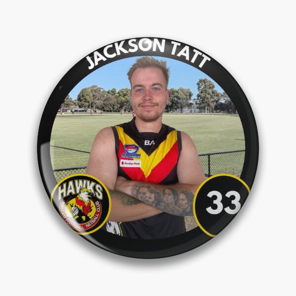Item preview, Player Badge - #33 - Jackson Tatt designed and sold by HallamHawks.