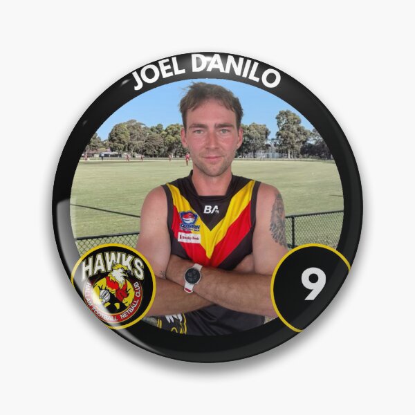 Item preview, Player Badge - #9 - Joel Danilo designed and sold by HallamHawks.