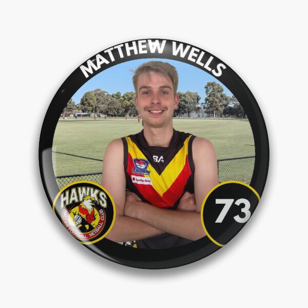Item preview, Player Badge - #73 - Matthew Wells designed and sold by HallamHawks.